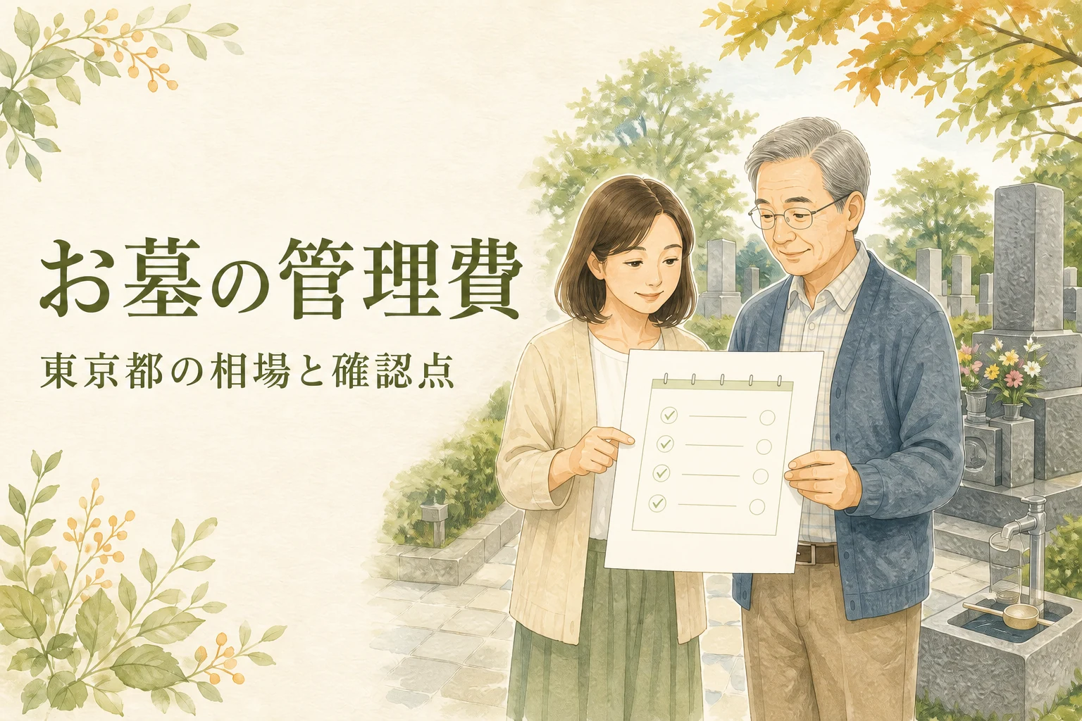 東京都のお墓の管理費はいくら？相場・支払い・滞納前の確認点