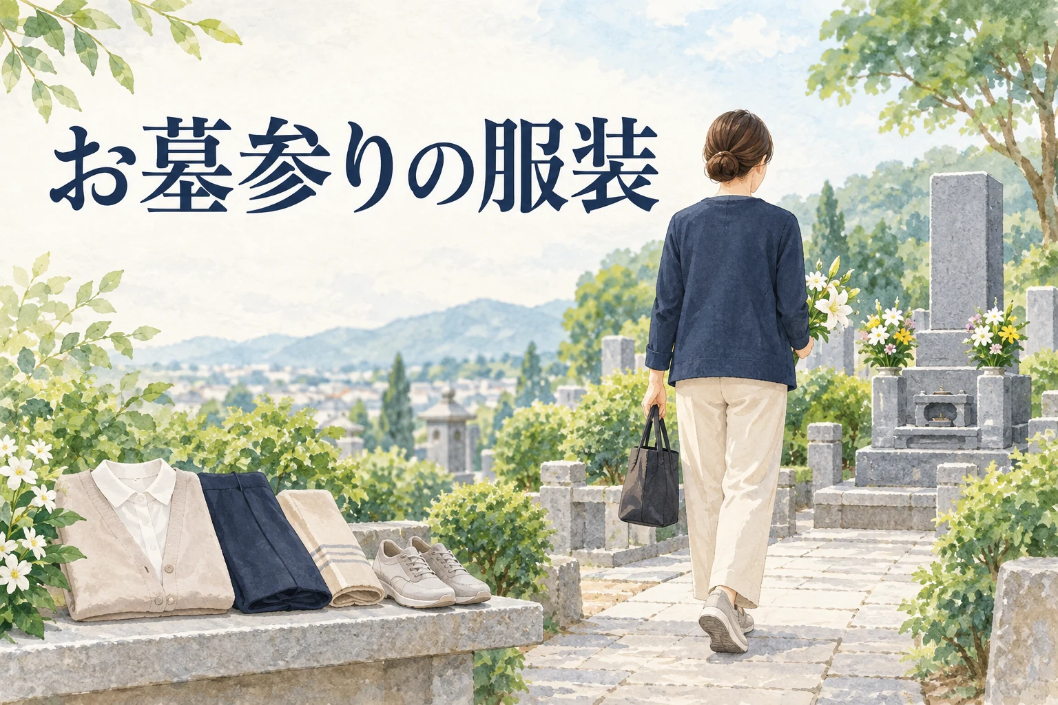 お墓参りの服装は普段着でいい?季節・法要別の選び方