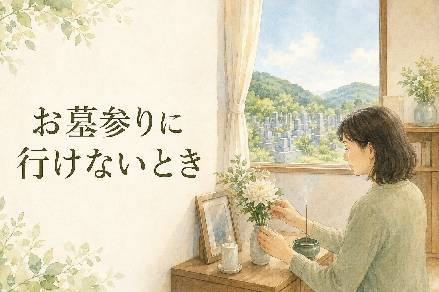 お墓参りに行けないときの代わりは？遠方・お盆・命日の対処法
