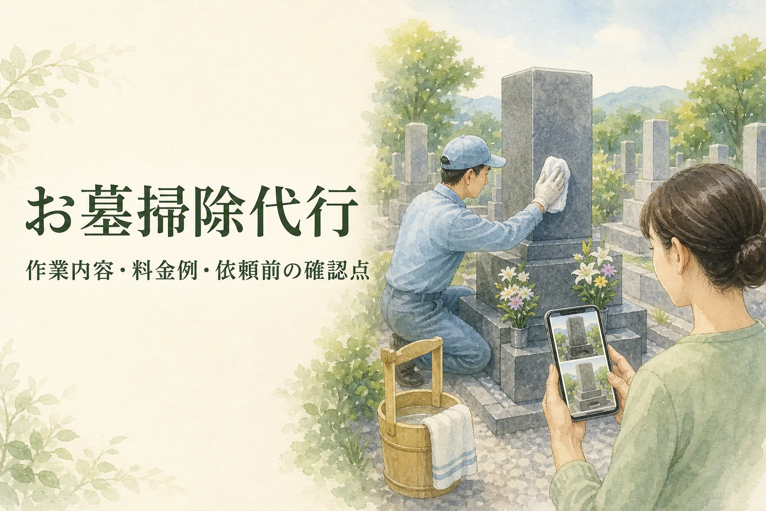 東京都のお墓掃除代行｜作業内容・料金例・依頼前の確認点