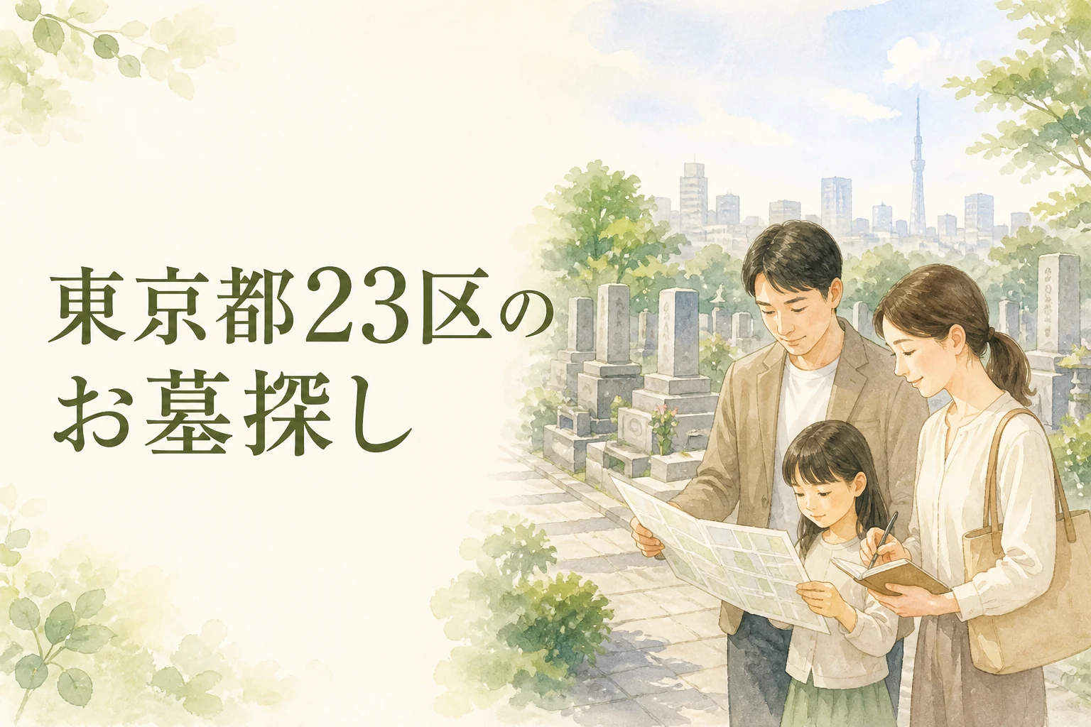 東京都23区のお墓探し｜区別の探し方と費用・種類の見方