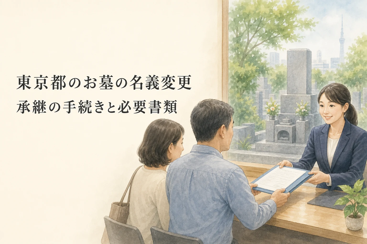 東京都のお墓の名義変更｜承継に必要な書類と手続き